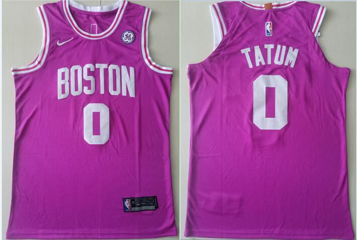 Men Boston Celtics #0 Tatum Pink City Edition Game Nike NBA Jerseys->cleveland browns->NFL Jersey